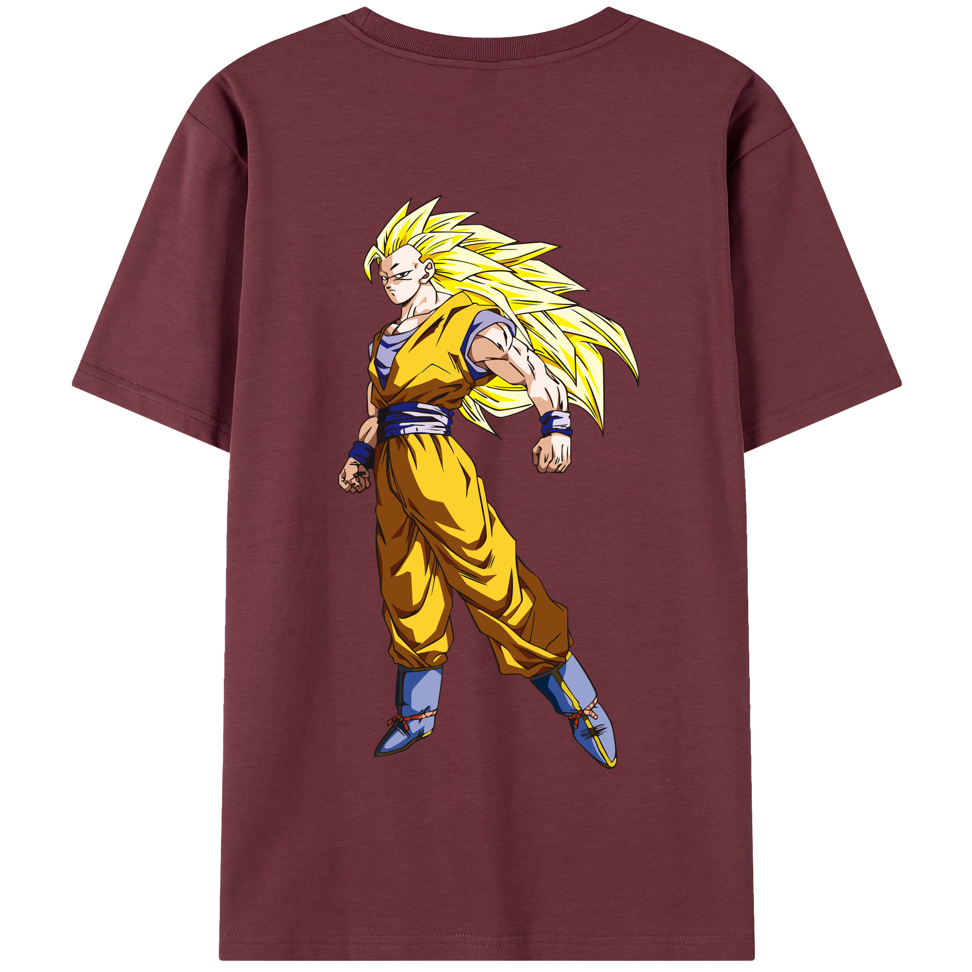 （画像用） ドラゴンボール 孫悟空（そん ごくう）Son Goku カカロット DRAGON BALL Kakarotto 綿100％半袖Tシャツ（背面プリント）